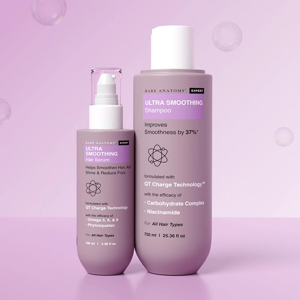 Shampoo y sérum Ultra Smoothing de Bare Anatomy